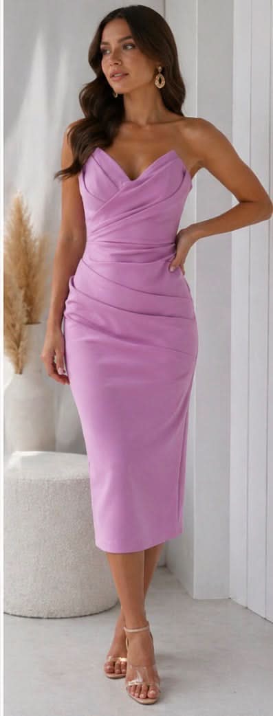 Grace & Annalee™ | Flattering Draped Dress