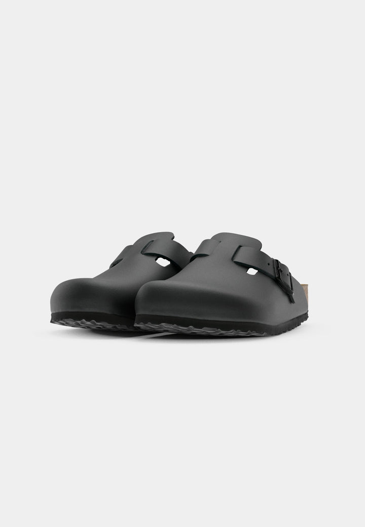 Birkenstock BOSTON NL BLACKN - REGULAR - Slippers