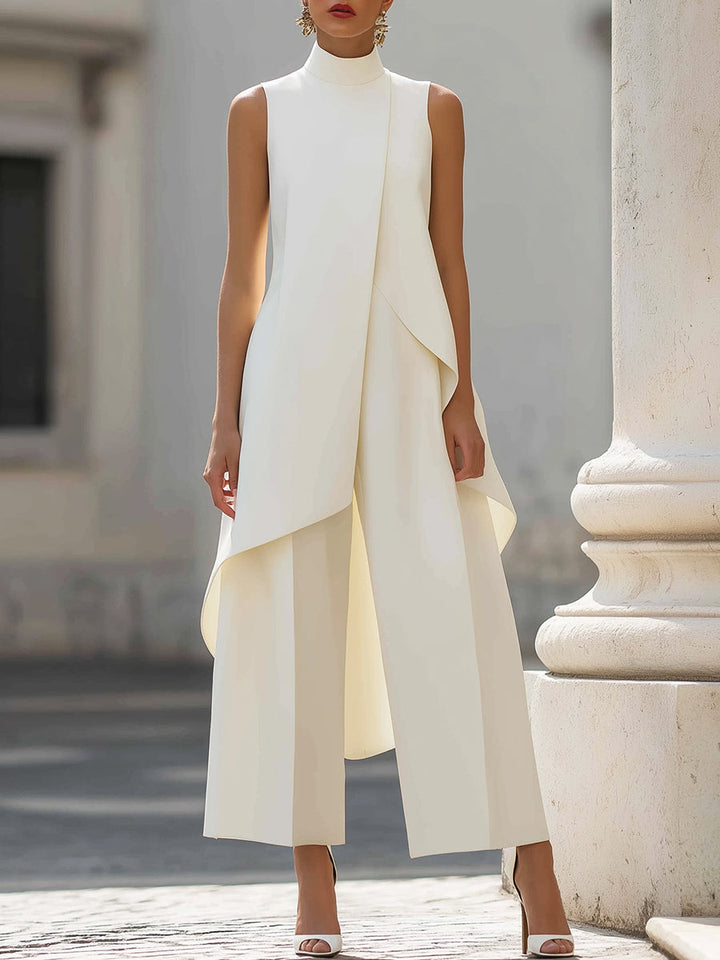 Valora - Elegant Wide-leg Two-piece Suit