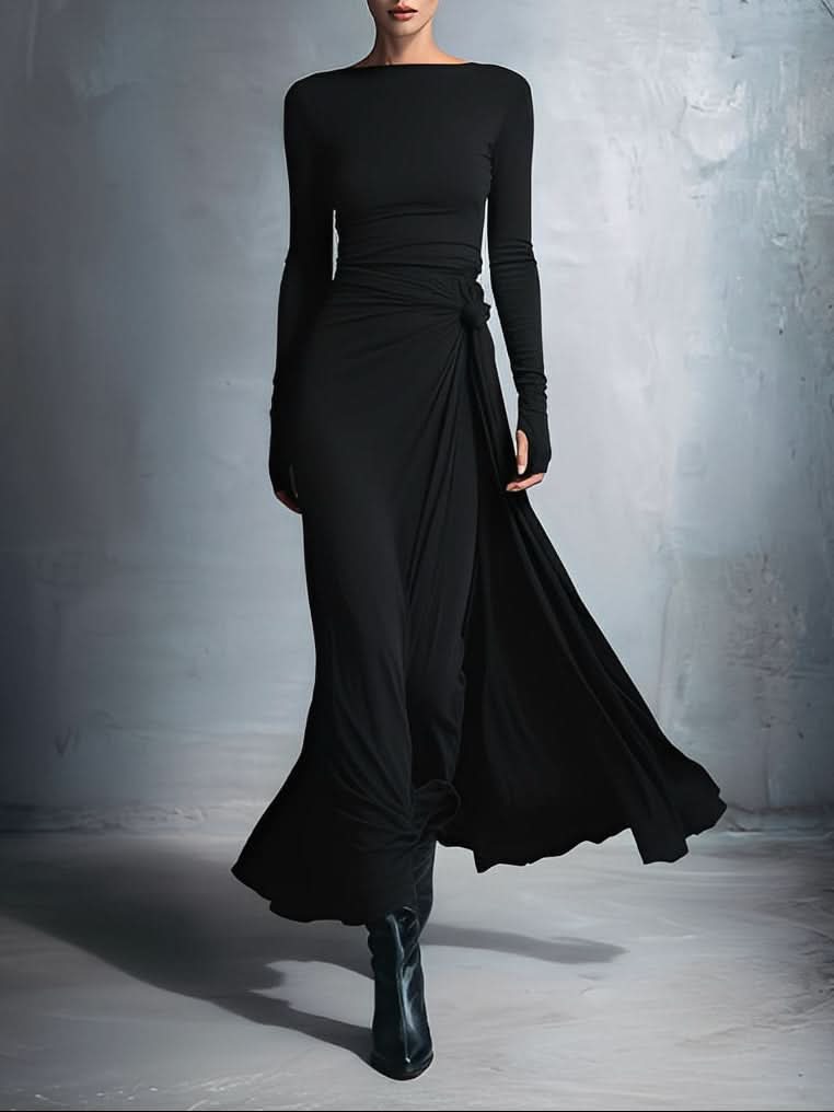 Mildred · Maxi dress with side knot