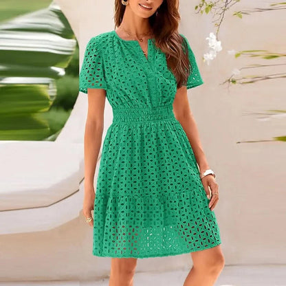 Sophia | Elegant Short Sleeve Dress