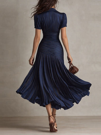 Frances ∙ Retro Striped Midi Dress