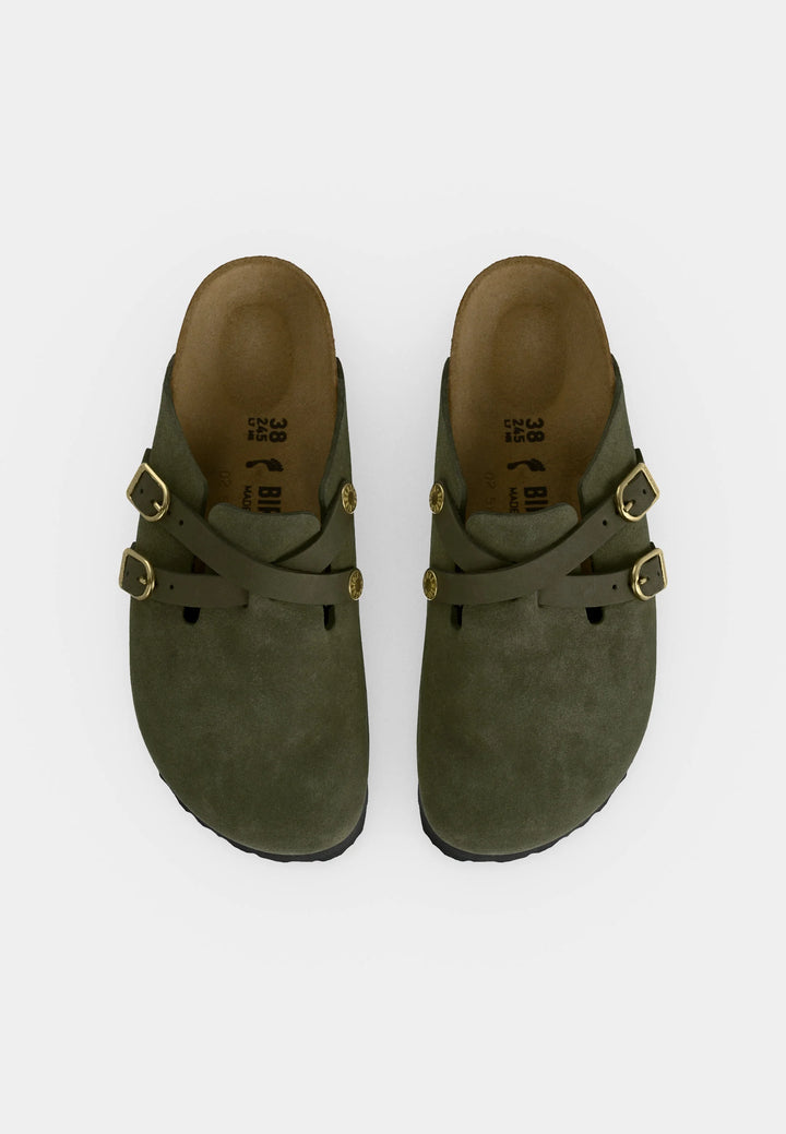 Birkenstock BOSTON NL BLACKN - REGULAR - Slippers