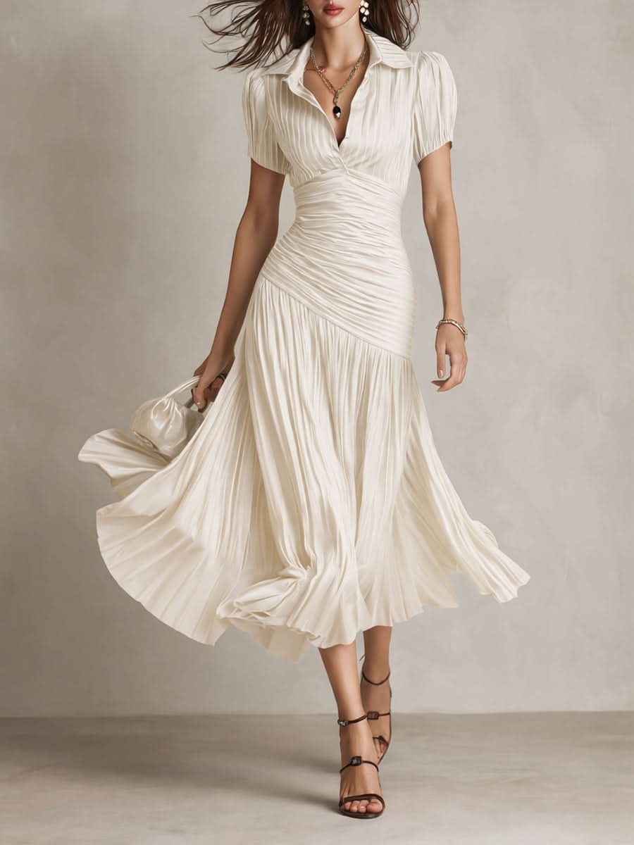 Frances ∙ Retro Striped Midi Dress