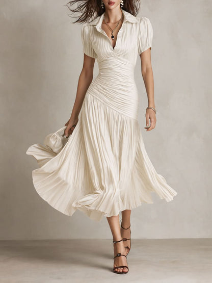 Frances ∙ Retro Striped Midi Dress
