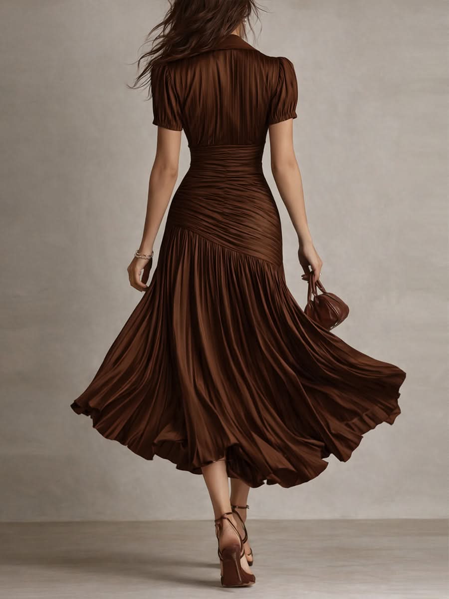 Frances ∙ Retro Striped Midi Dress