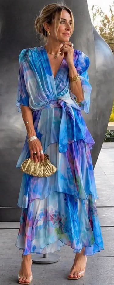 Grace & Annalee™ |Layered Floral Sun Dress