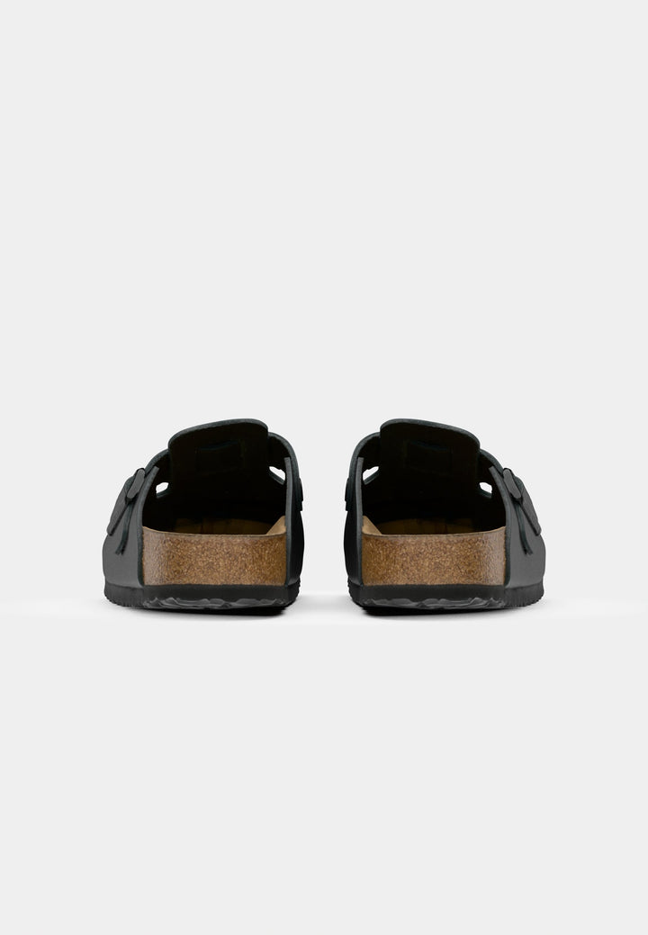Birkenstock BOSTON NL BLACKN - REGULAR - Slippers