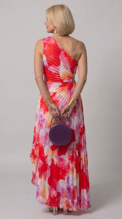 Grace & Annalee™ | Pleated One-Shoulder Dress