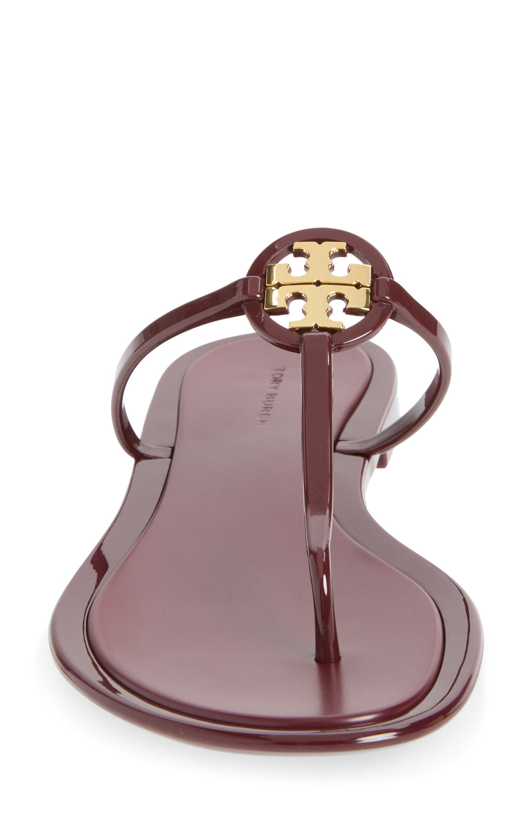 Mini Miller Jelly Thong Sandal - Dark Raspberry / Gold