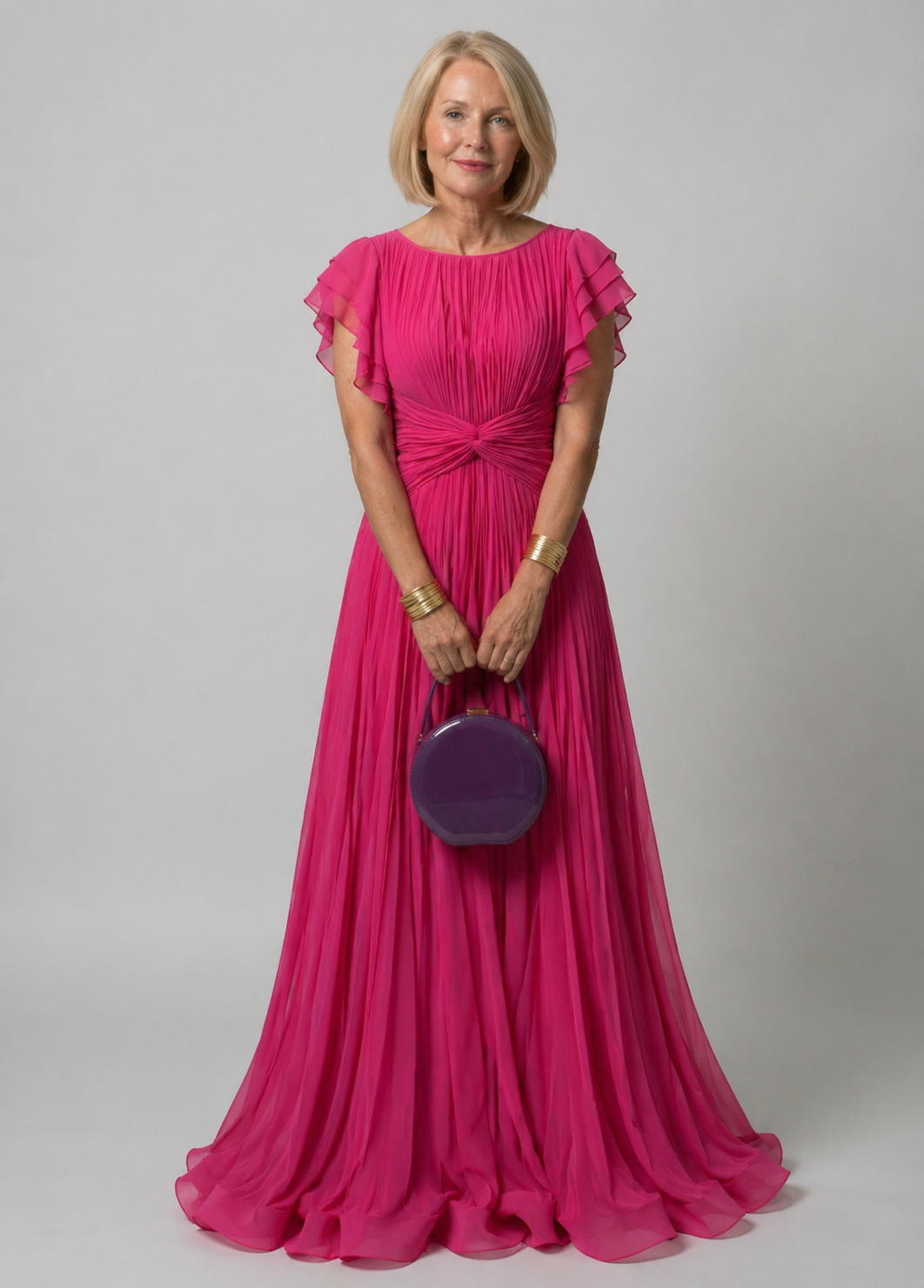 Grace & Annalee™ | Pleated Evening Dress