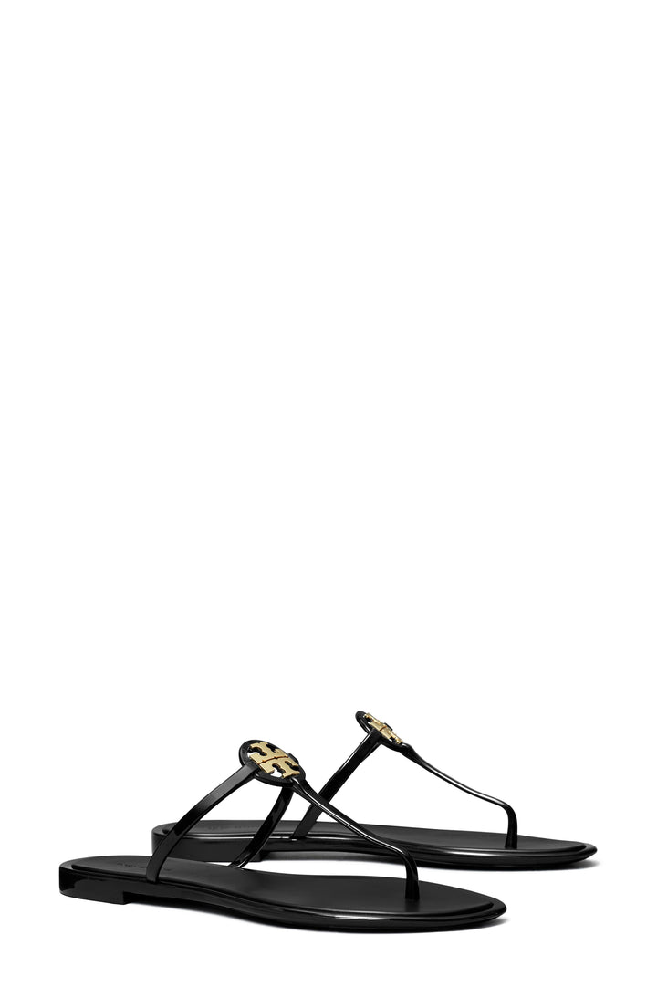 Mini Miller Jelly Thong Sandal - Perfect Black / Gold