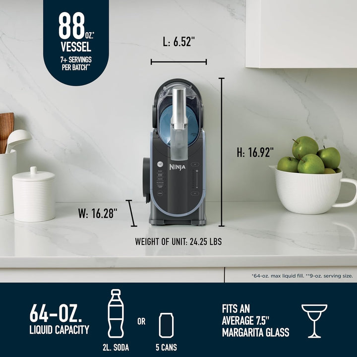 Ninja SLUSHi Frozen Drink and Slushy Machine Gray and Blue FS301EU