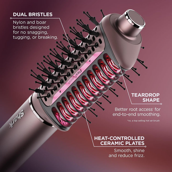 Shark FlexFusion Straight 4-in-1 Air and Ceramic Styling Drying and Straightening System Cosmic Blush
