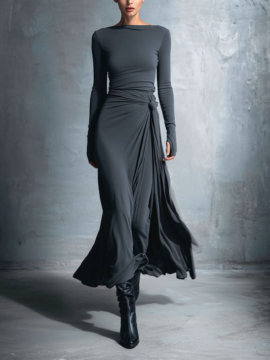 Mildred · Maxi dress with side knot
