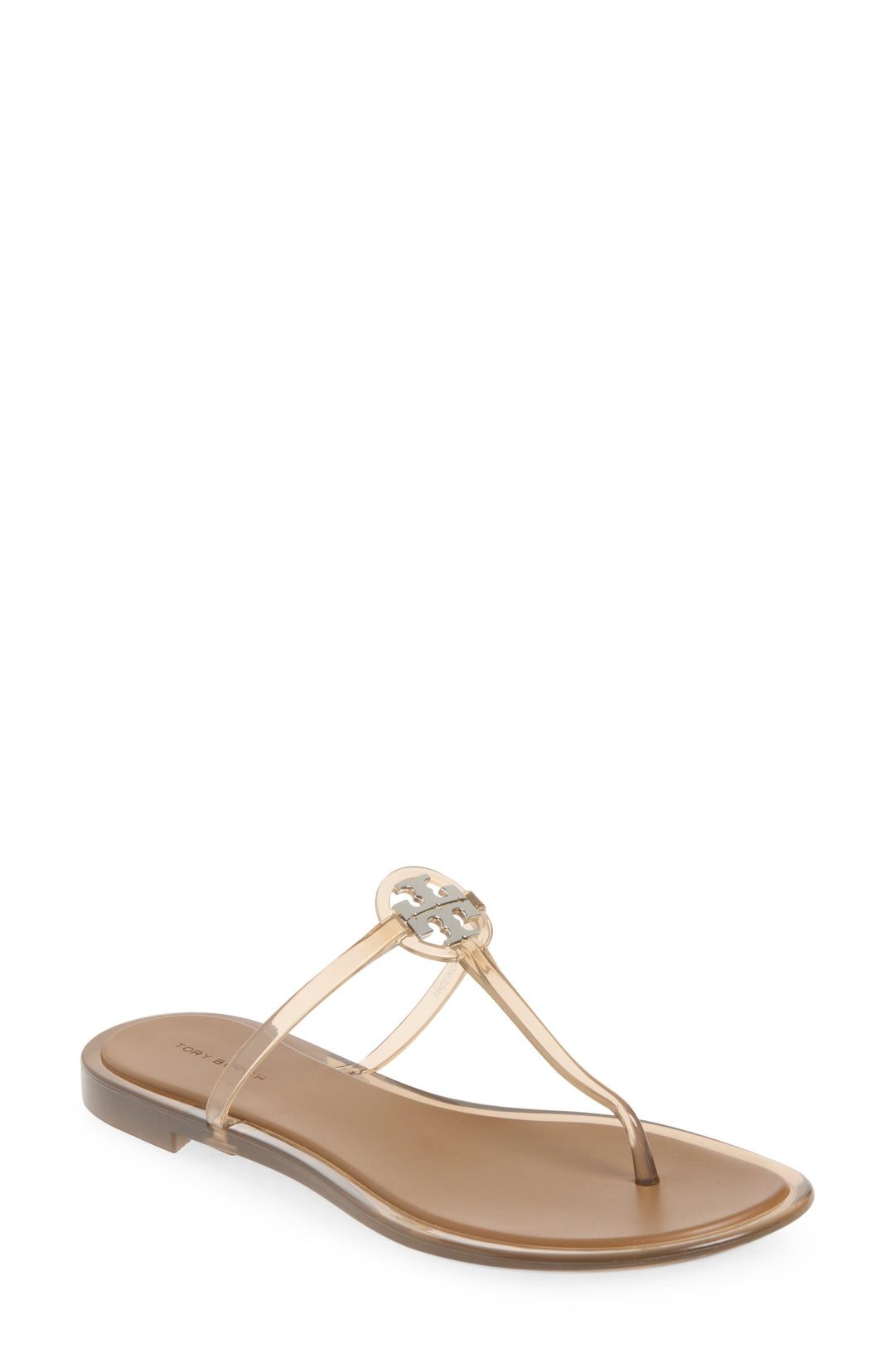 Mini Miller Jelly Thong Sandal - Transparent Almond Flour