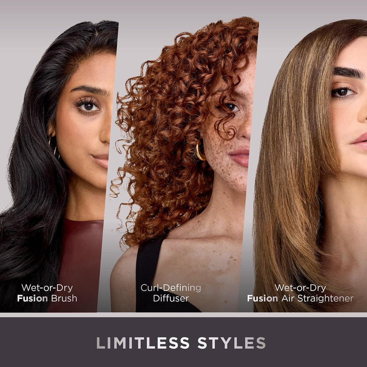 Shark FlexFusion Straight 4-in-1 Air and Ceramic Styling Drying and Straightening System Cosmic Blush