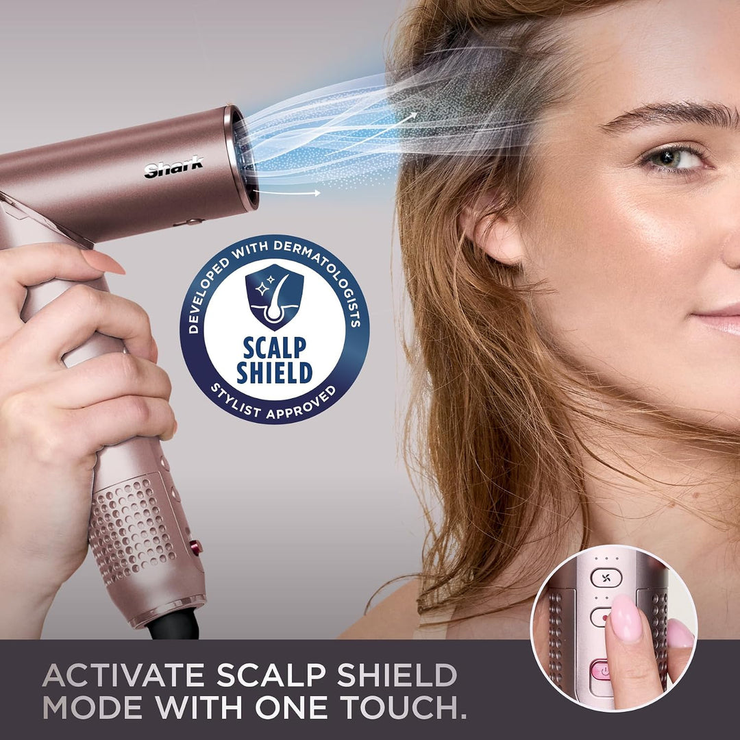Shark FlexFusion Straight 4-in-1 Air and Ceramic Styling Drying and Straightening System Cosmic Blush