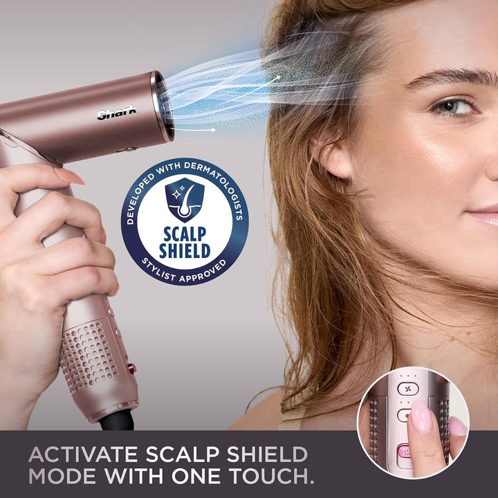 Shark FlexFusion Straight 4-in-1 Air and Ceramic Styling Drying and Straightening System Cosmic Blush