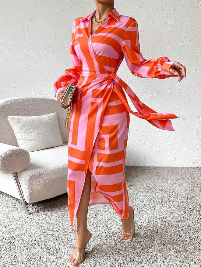 Grace & Annalee™| Printed Wrap Dress