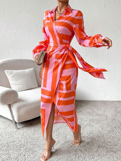 Grace & Annalee™| Printed Wrap Dress