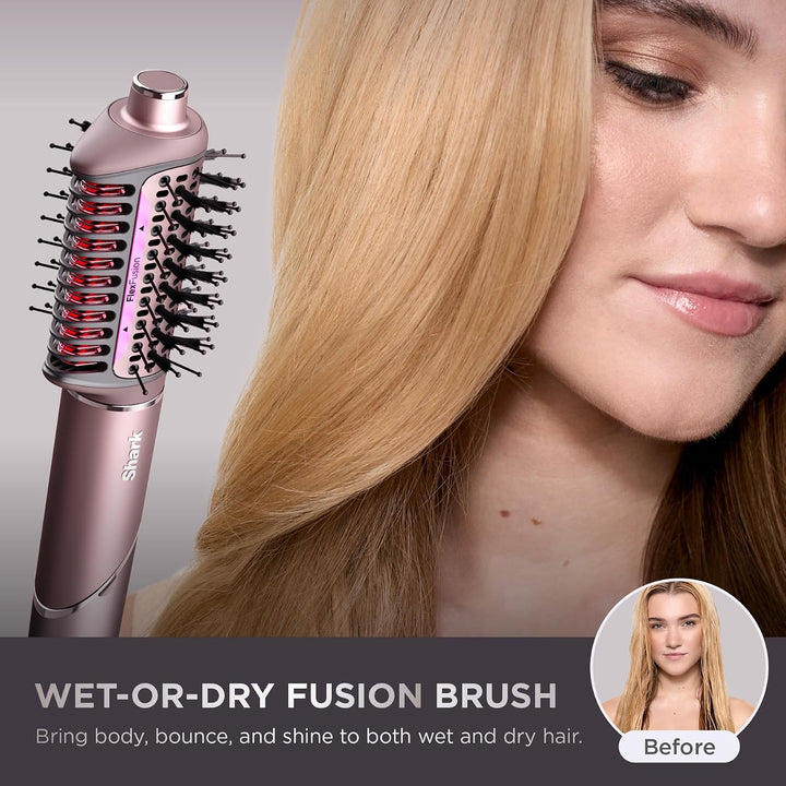 Shark FlexFusion Straight 4-in-1 Air and Ceramic Styling Drying and Straightening System Cosmic Blush