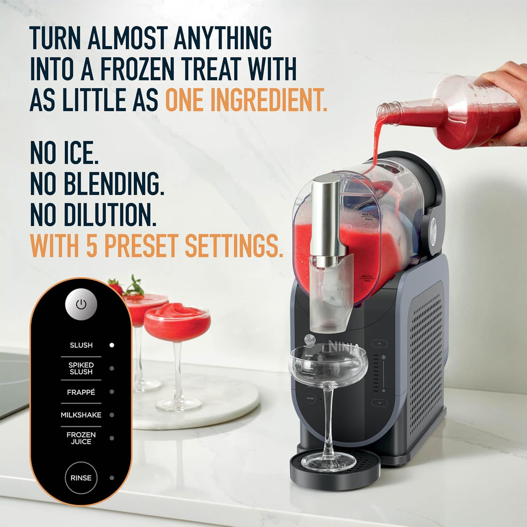 Ninja SLUSHi Frozen Drink and Slushy Machine Gray and Blue FS301EU
