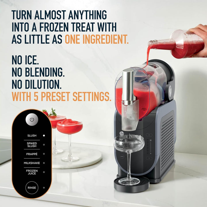 Ninja SLUSHi Frozen Drink and Slushy Machine Gray and Blue FS301EU