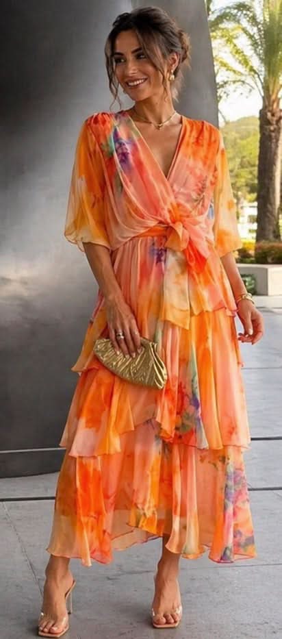 Grace & Annalee™ |Layered Floral Sun Dress