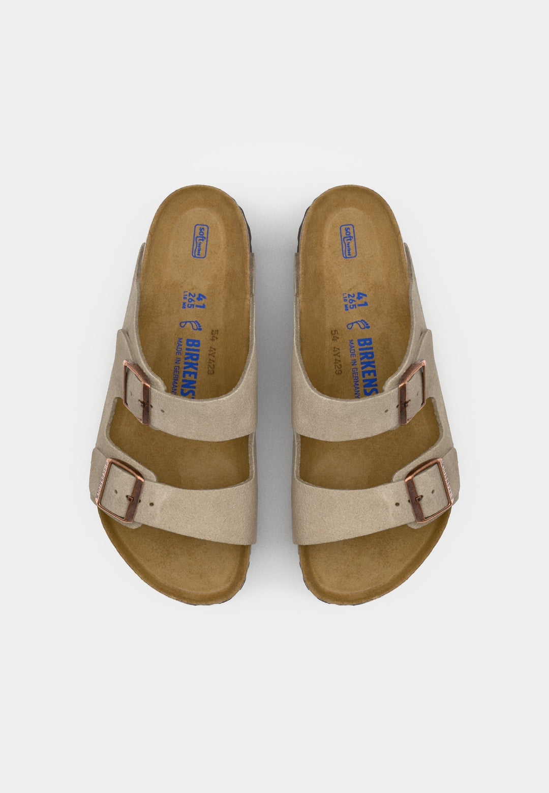 Birkenstock ARIZONA SFB LEVE TAUPEN - REGULAR - Sandals