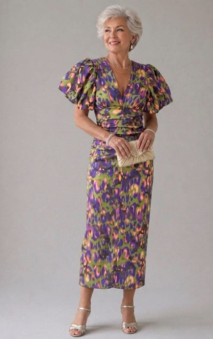 Grace & Annalee™|Dress with Puff Sleeves
