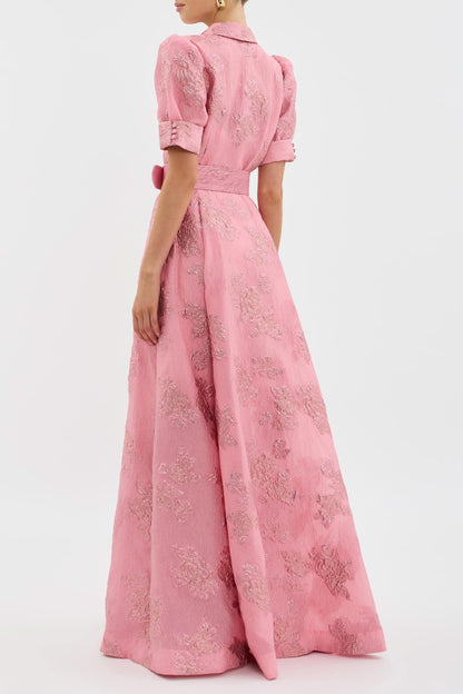 Anabella - Dress with Short Puff Sleeves