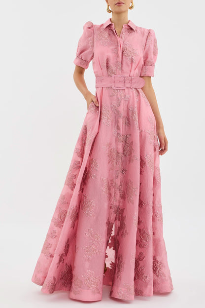 Anabella - Dress with Short Puff Sleeves