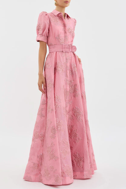 Anabella - Dress with Short Puff Sleeves
