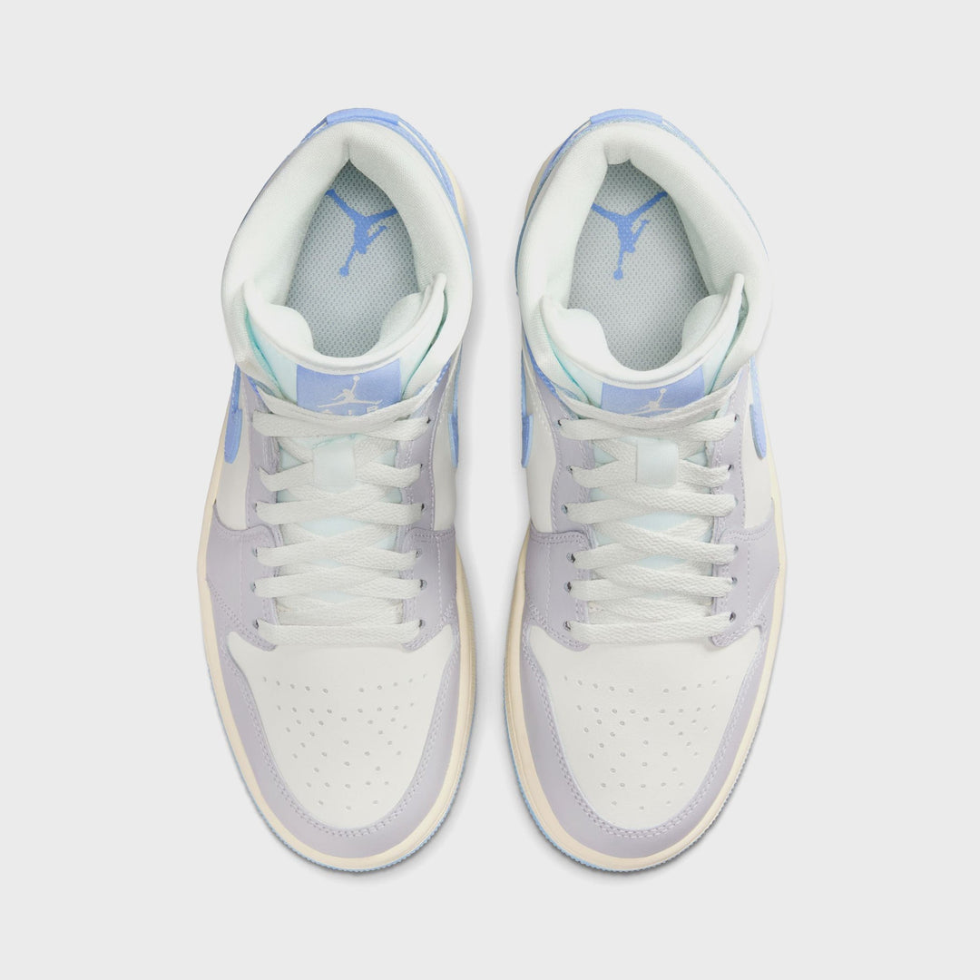 Nike WMNS Air Jordan 1 Mid - Psychic Blue / Sail / Coconut Milk / Neutral Grey