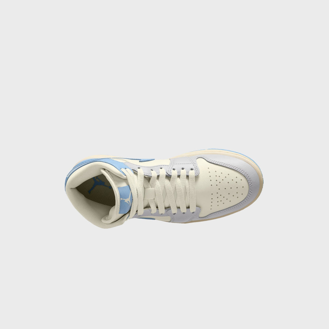 Nike WMNS Air Jordan 1 Mid - Psychic Blue / Sail / Coconut Milk / Neutral Grey
