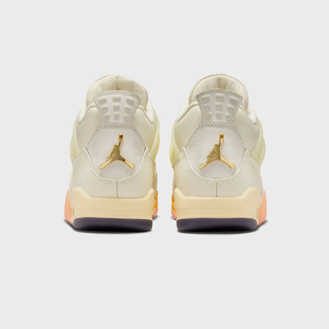 Jordan WMNS Air Jordan 4 - Retro Coconut Milk / Metallic Gold / Muslin / Bright Mango / Sundial / Black