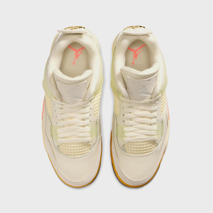 Jordan WMNS Air Jordan 4 - Retro Coconut Milk / Metallic Gold / Muslin / Bright Mango / Sundial / Black