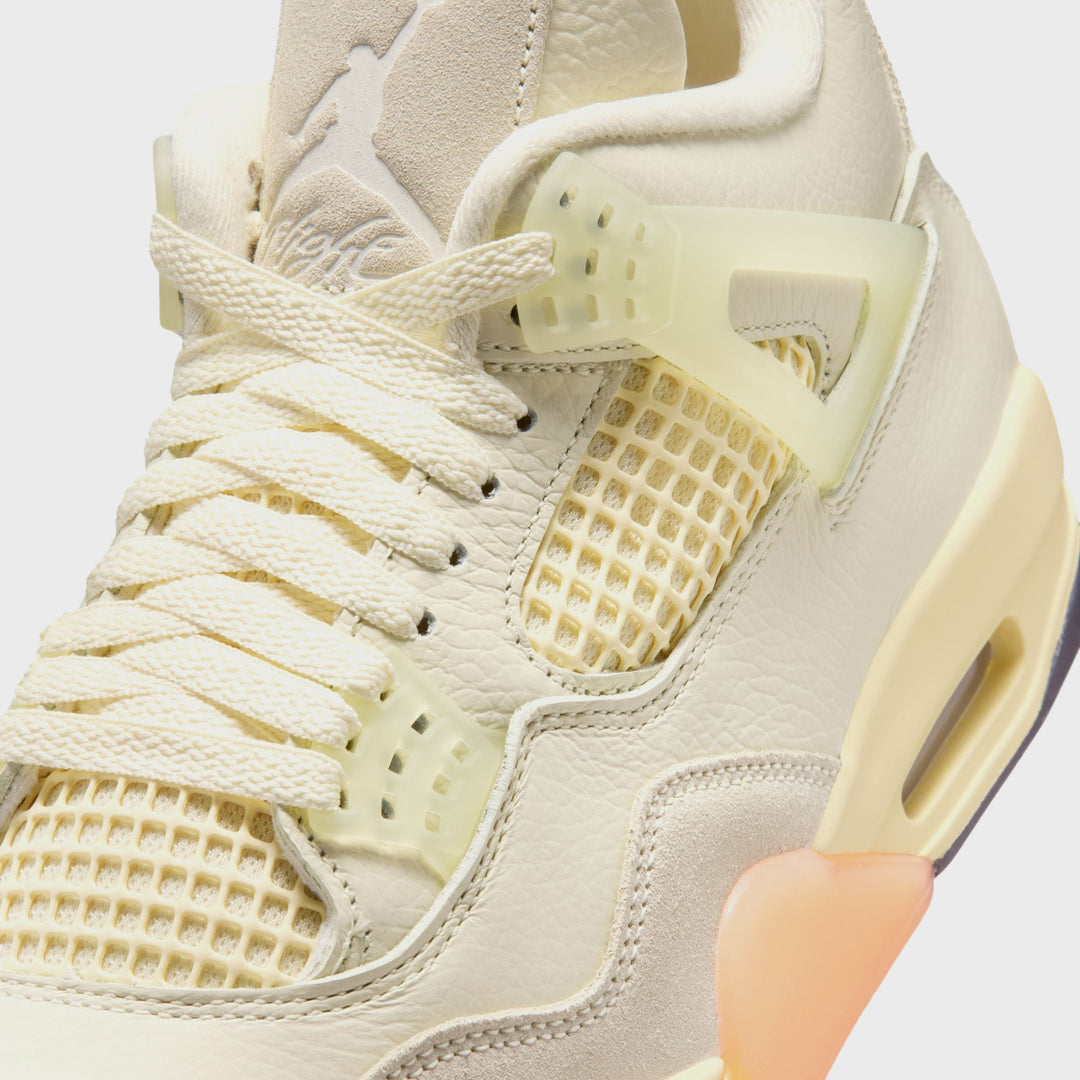 Jordan WMNS Air Jordan 4 - Retro Coconut Milk / Metallic Gold / Muslin / Bright Mango / Sundial / Black