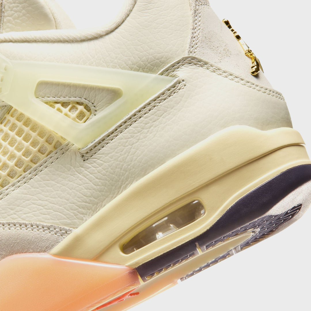 Jordan WMNS Air Jordan 4 - Retro Coconut Milk / Metallic Gold / Muslin / Bright Mango / Sundial / Black