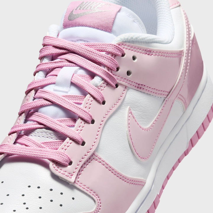 Nike WMNS Dunk Low SE - White / Metallic Silver / Pink Rise
