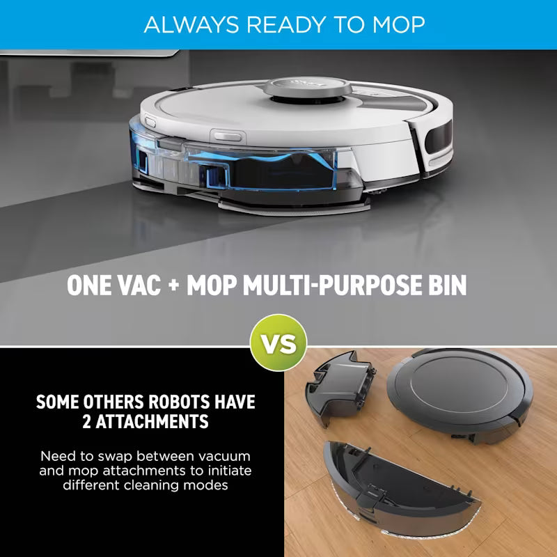 Shark Matrix Plus 2-in-1 Self-Empty Robot Vacuum &amp; Mop - White &amp; Grey AV2620WAUKGR