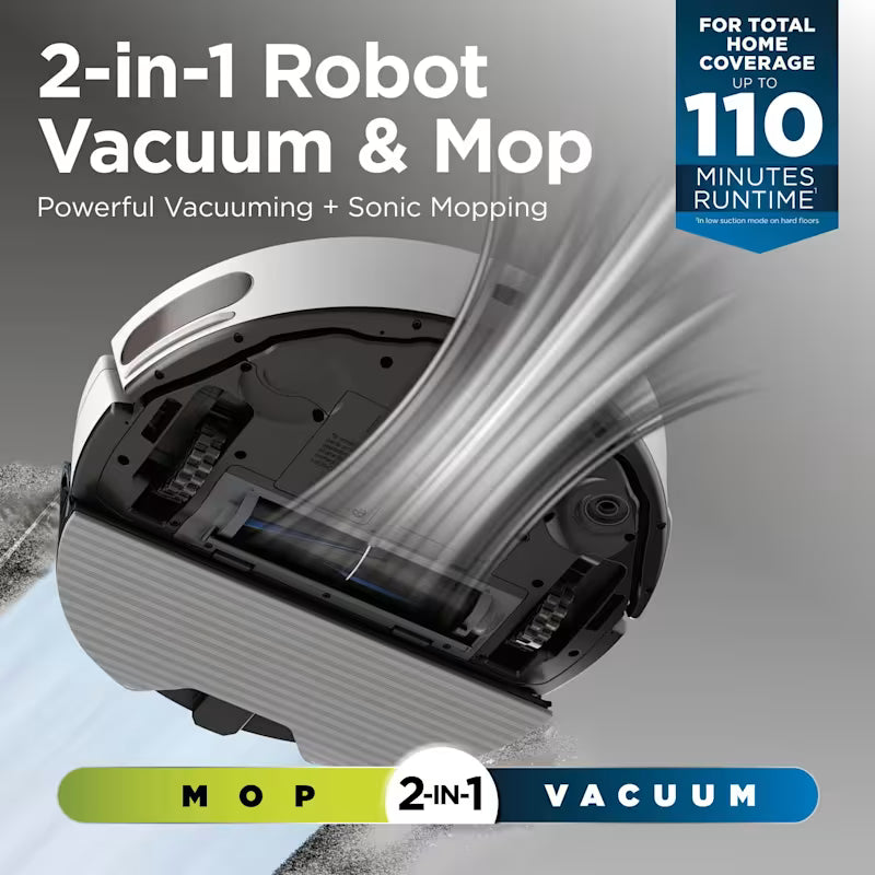 Shark Matrix Plus 2-in-1 Self-Empty Robot Vacuum &amp; Mop - White &amp; Grey AV2620WAUKGR