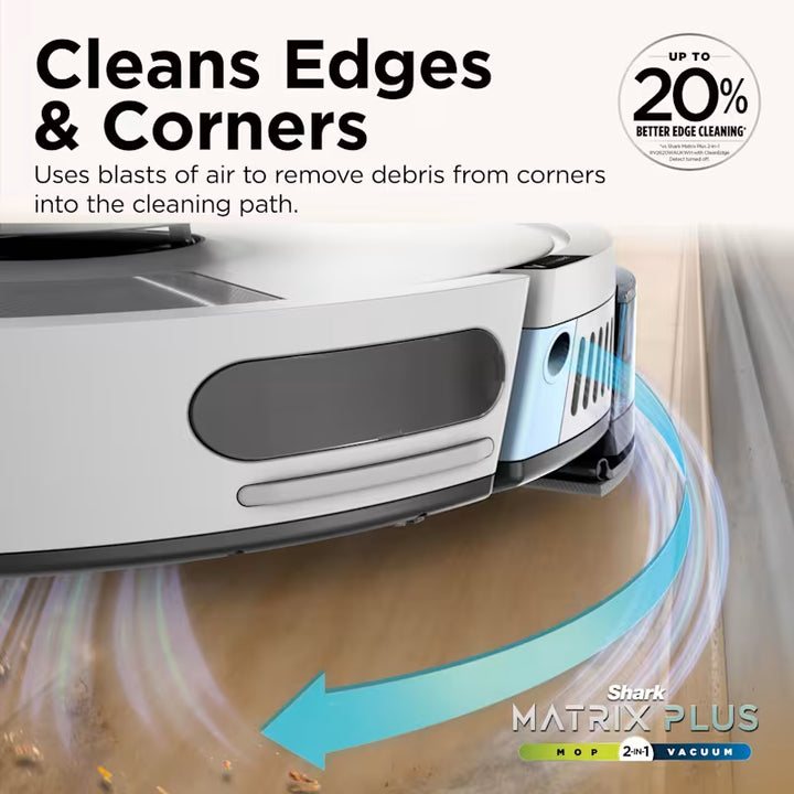 Shark Matrix Plus 2-in-1 Self-Empty Robot Vacuum &amp; Mop - White &amp; Grey AV2620WAUKGR
