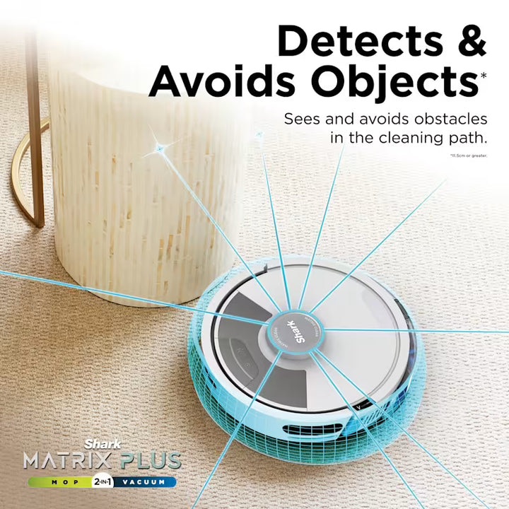 Shark Matrix Plus 2-in-1 Self-Empty Robot Vacuum &amp; Mop - White &amp; Grey AV2620WAUKGR