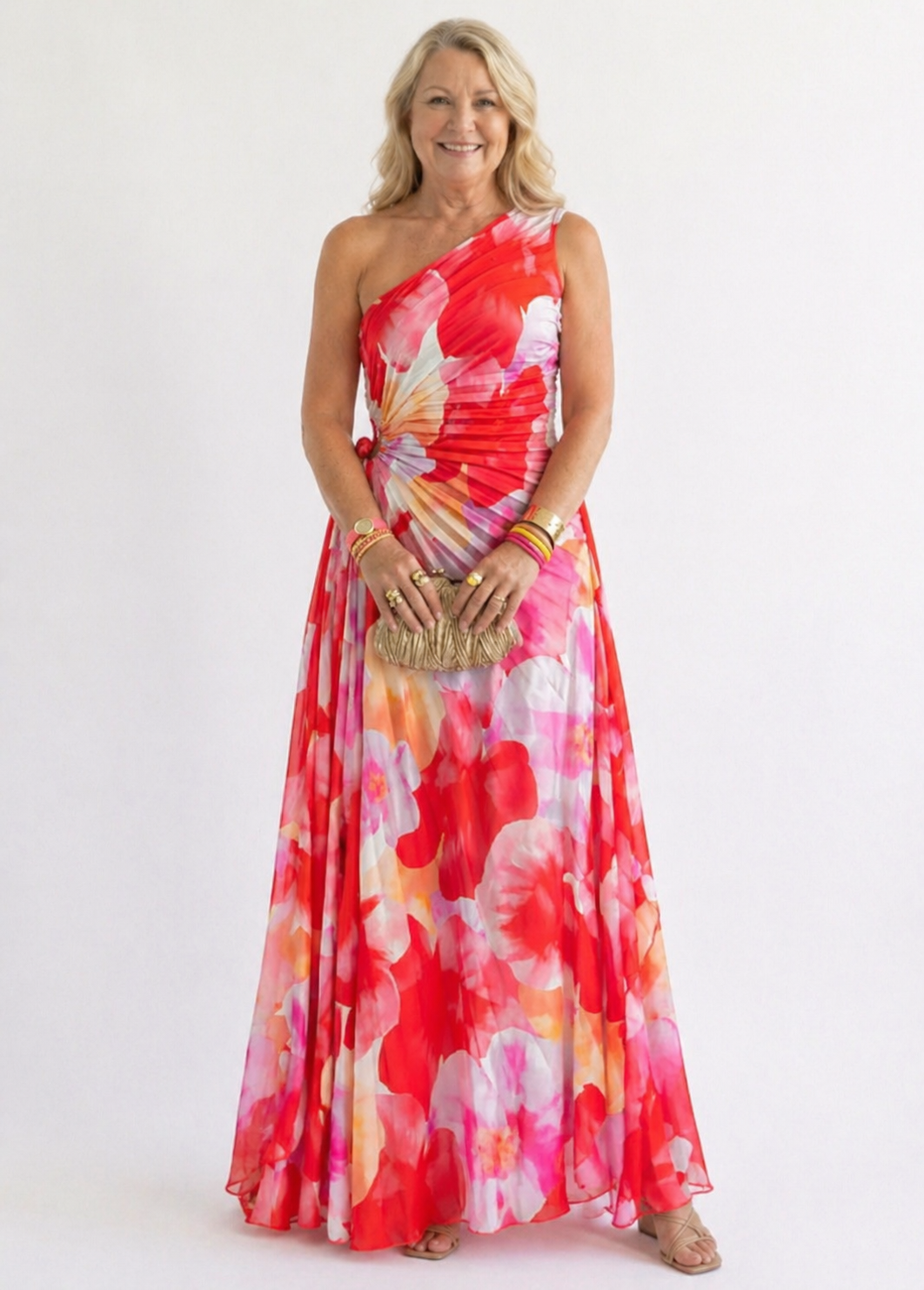 Grace & Annalee™ | Vibrant Tropical Evening Dress