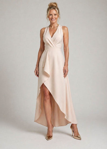 Grace & Annalee™ |Midi Wrap Dress with V-Neck