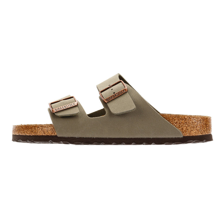Birkenstock Arizona Birko Flor Nubuck Stone Regular Sandals