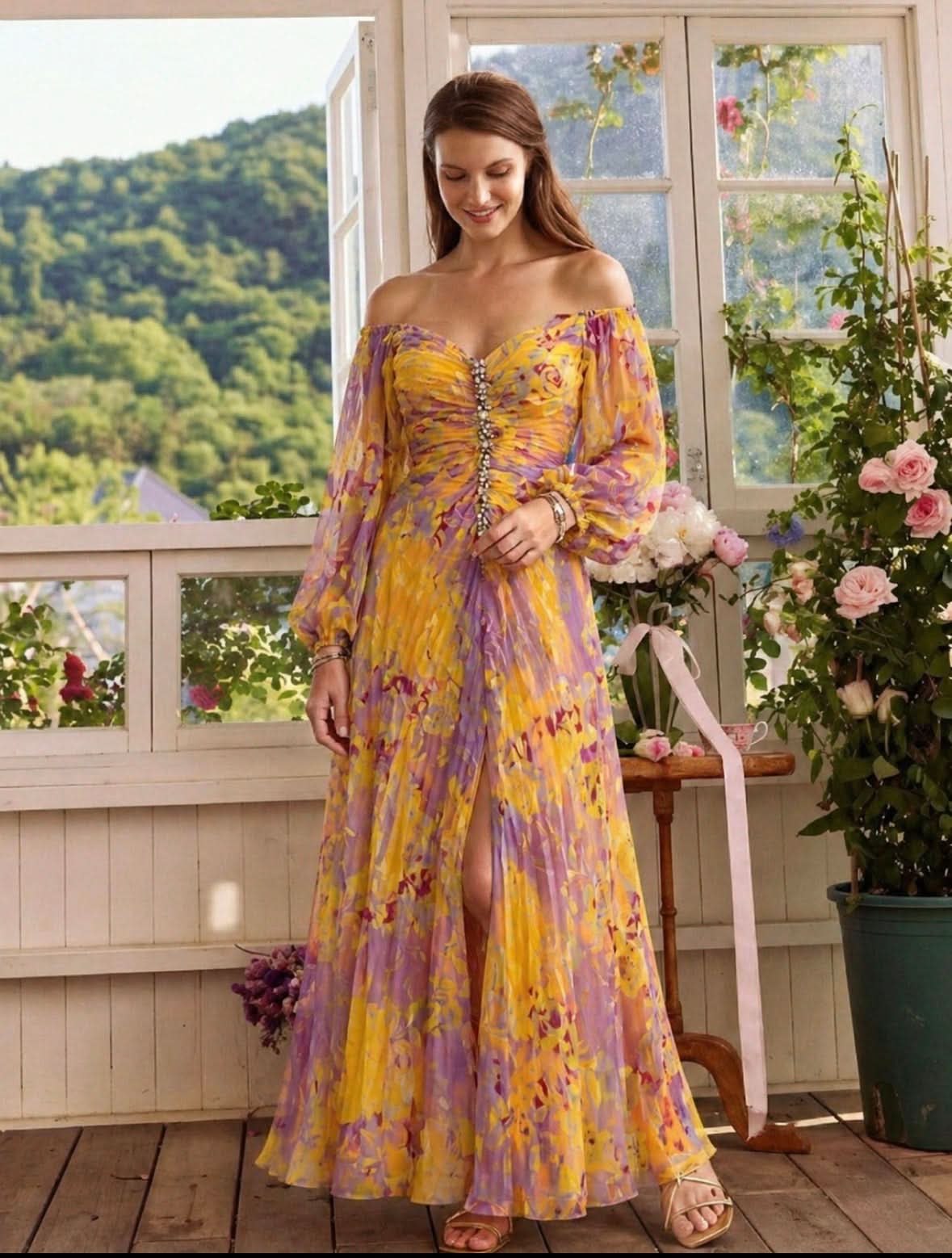 Grace & Annalee™ | Elegant Dress with V-Neck