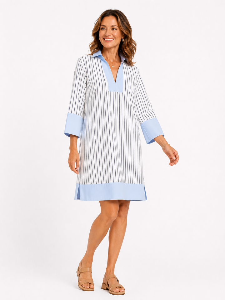 Alessira | Striped Midi Dress